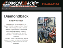 Tablet Screenshot of diamondbackfireprotection.com